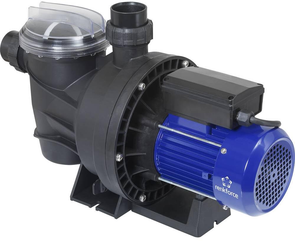 Renkforce 2302379 Poolpumpe Filterpumpe 15000 l/h 13,5m schwarz blau