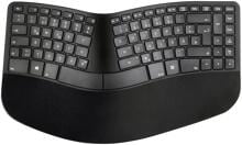 Matias FK413PCD-DE Sculpted Ergonomic Tastatur Keyboard aufladbar Deutsch QWERTZ schwarz