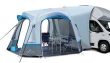 Herzog Magellan Aero 310 Busvorzelt Camping-Vorzelt 340x340cm Luftpumpe Bodenplane Camping blau