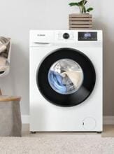 Bomann WA 7185 Waschmaschine Frontlader 8kg 1400U/min Fremdkörperfalle Kindersicherung Reversierautomatik Überhitzungsschutz 15 Waschprogramme weiß