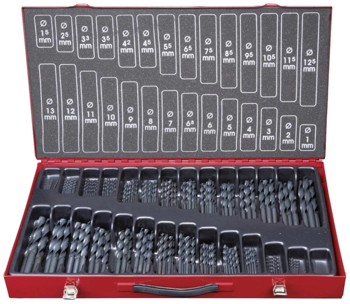KS Tools 3301650 Metall-Spiralbohrer-Set Hochleistungsbohrer Stahl 230-teilig