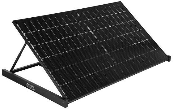 HEPA Solar Pro 400W Komplettkraftwerk mit Wechselrichter und Panel schwarz