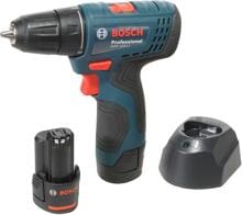 Bosch GSR 120-LI Akku-Bohrschrauber Bohrmaschine 12V 2,0Ah 2. Akku Li-Ion Koffer
