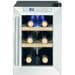 ProfiCook PC-WK 1231 Flaschenkühlschrank Getränkekühlschrank 24,6cm breit 17 Liter Glastür 6 Flaschen schwarz