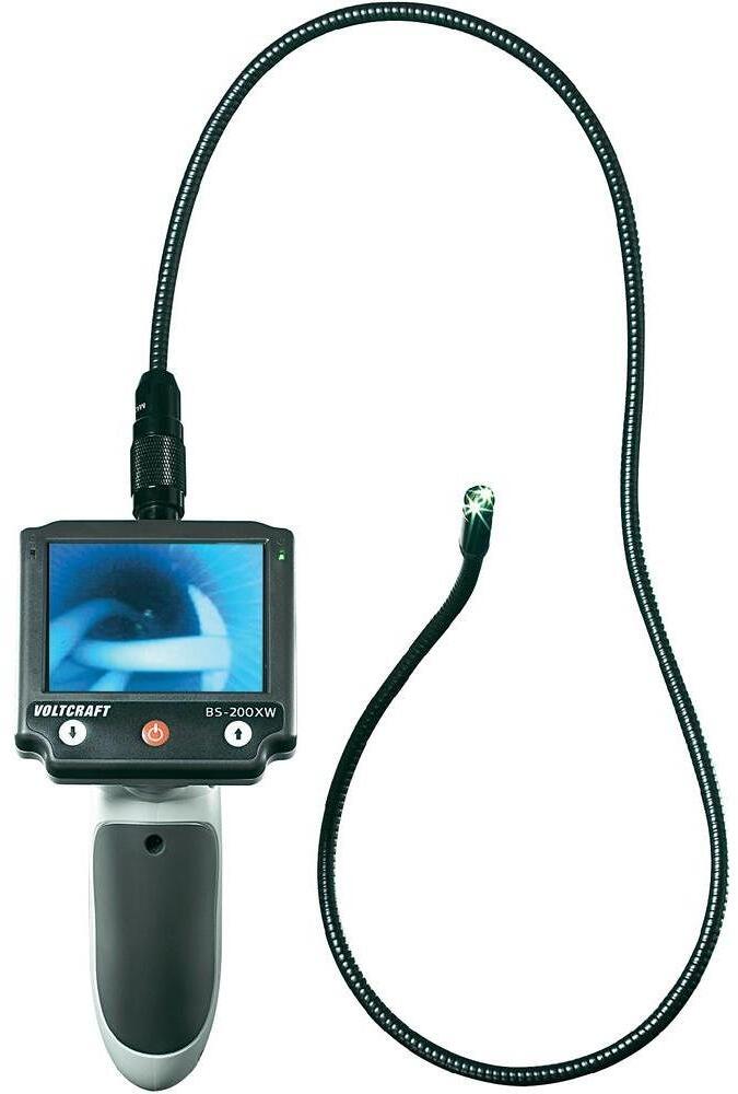 Voltcraft BS-200XW Hand-Endoskop Sonden-Ø 9,8mm Länge 88cm Fokussierung TV-Ausgang schwarz