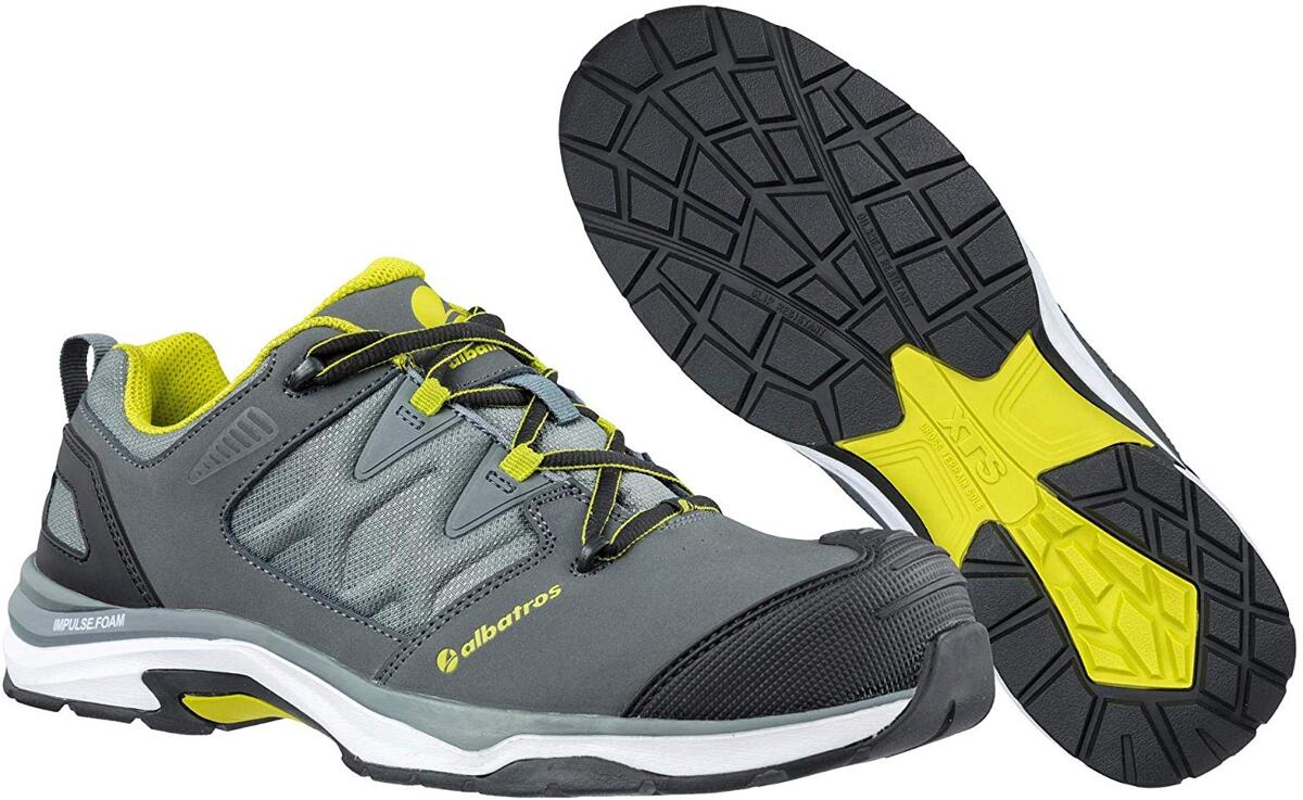 1 Paar Albatros Ultratail Grey Low ESD Sicherheitsschuhe Sicherheitshalbschuhe Arbeitsschuhe S3 Gr. 44 grau