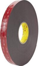 33 Meter 3M 5962F/2533 doppelseitiges Klebeband Acrylic Hochleistungsklebeband 25mm schwarz
