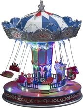 Konstsmide 3443-000 LED-Karussell Weihnachtsfigur 8 Weihnachtslieder Beleuchtung Deko RGBW bunt