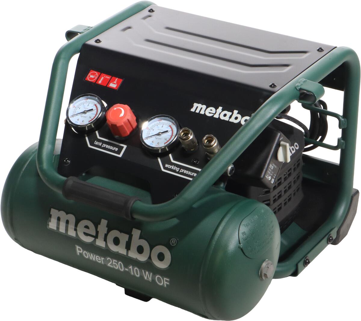 Metabo Power 250-10W OF Kolbenkompressor Druckluft-Kompressor grün