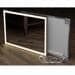 infraNOMIC LED-Line Infrarotheizung Spiegelheizung Heizelement 500 Watt 900x600mm Alu-Rahmen