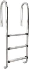 OKU 500221 Einstiegsleiter Poolleiter eng 4-stufig Ø 42mm V4A Edelstahl