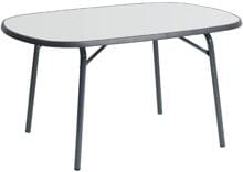 Dukdalf Scandinavic Campingtisch Gartentisch Outdoor 130x90cm grau