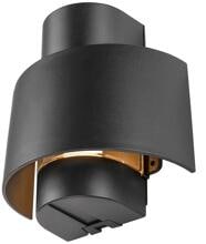 SLV Photoni CYL Wandaufbauleuchte Außenstandleuchte 1x max. 13W E27 zylindrisch schwarz