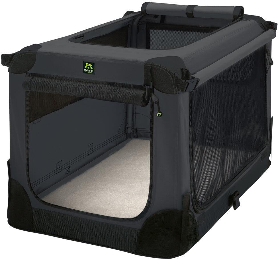 Maelson Soft Kennel Hundebox Transportbox Tiertransport 105x72x81cm anthrazit