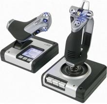 Logitech Gaming Saitek X52 Hotas Flight Control System PS28 Flugsimulator-Joystick USB PC silber schwarz