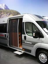 Horrex Insektenschutztür Plissee Fliegenschutztür für VW T5/T6 Camping Wohnwagen