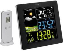 TFA Dostmann Sun 2 Funk-Wetterstation Farbdisplay Vorhersage 12-24 Stunden 3x Sensoren schwarz