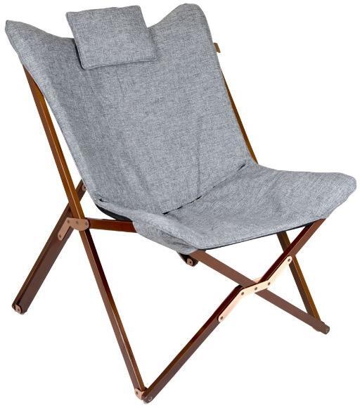 Bo-Camp Bloomsbury Relaxsessel Campingstuhl Outdoor grau