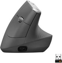 Logitech MX Vertical Funkmaus USB-Maus Rechtshänder Bluetooth vertikal ergonomisch schwarz