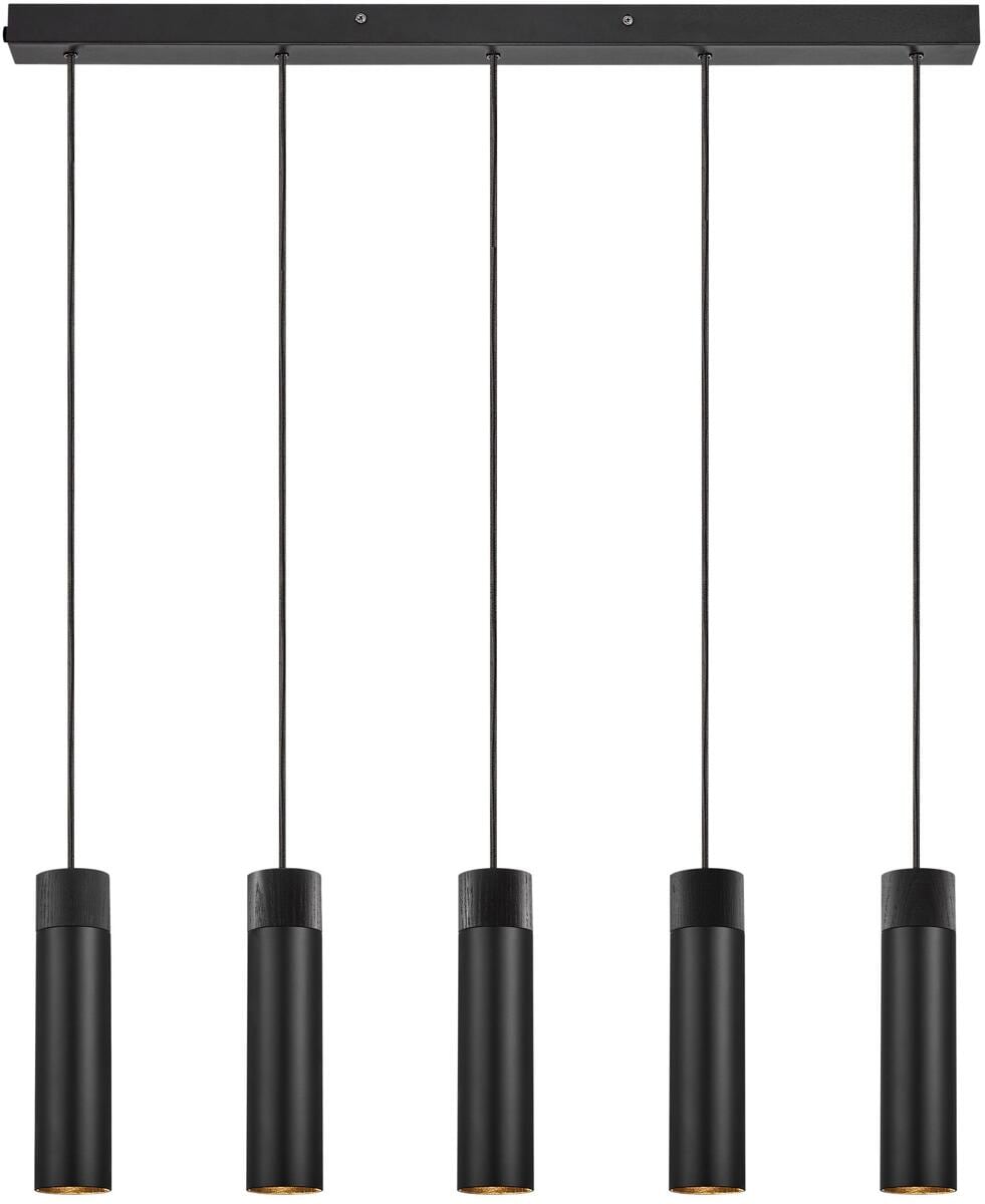Nordlux Tilo Deckenleuchte Pendelleuchte 5-Spot dimmbar GU10 IP20 5x15W Metall schwarz