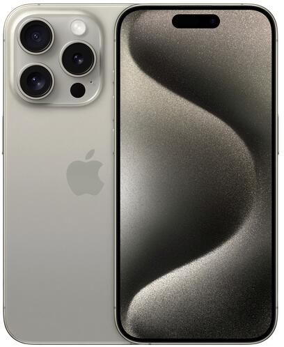 Apple iPhone 15 Pro 6,1" Smartphone Handy 128GB 12MP Dual-SIM iOS titan natur