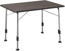 Dukdalf Stabilic 3 Campingtisch Klapptisch 115x70x57/76cm Holz-Dunkel