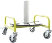 Lübbering Vario Sli Profi Kabelringabwickler Kabelabroller silber grün