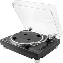 Renkforce RF-TURBD-010 USB-Plattenspieler Schallplattenspieler Riemenantrieb Retro-Design USB schwarz