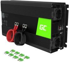 Green Cell GC-INV22 Wechselrichter Spannungswandler 1500 Watt 12V-230V schwarz