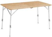 Outwell Custer Campingtisch Klapptisch Esstisch Reisetisch Garten Terrasse 70x120x49/70cm Bambus braun