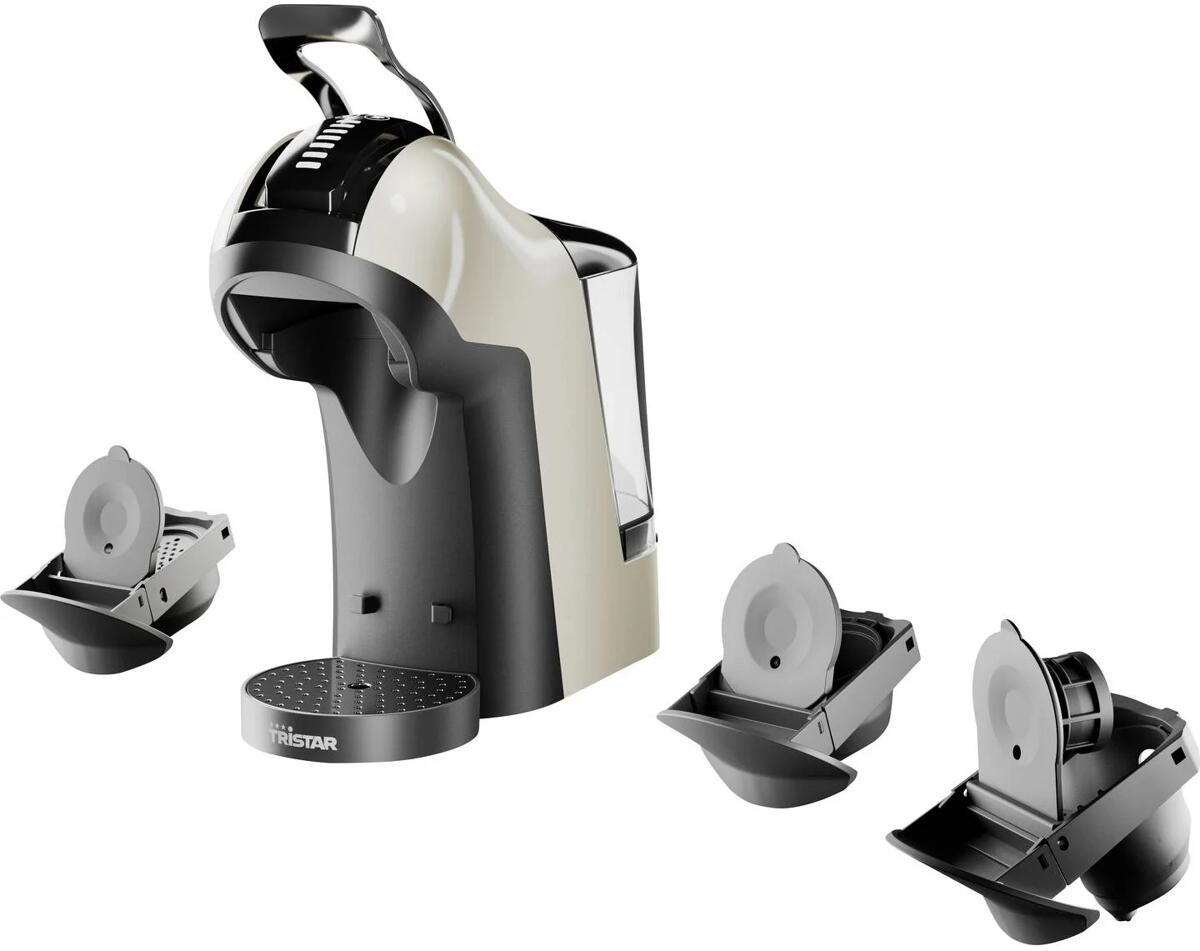 Tristar CM-2301 Kapselmaschine Kaffeemaschine 19 bar weiß schwarz