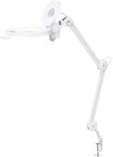 Toolcraft TO-8194404 LED Lupenleuchte Arbeitsleuchte Werkstattleuchte Vergrößerungsfaktor 1,75x 4,75x weiß