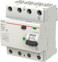 AEG Fehlerstromschutzschalter FI-Schutzschalter B 4p 440V 40A 0,03A 4TE REG