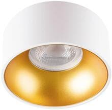 10 Stück Kanlux Mini Riti Deckenleuchte Einbaustrahler GU10 Par 16 Unterputzmontage gold weiß