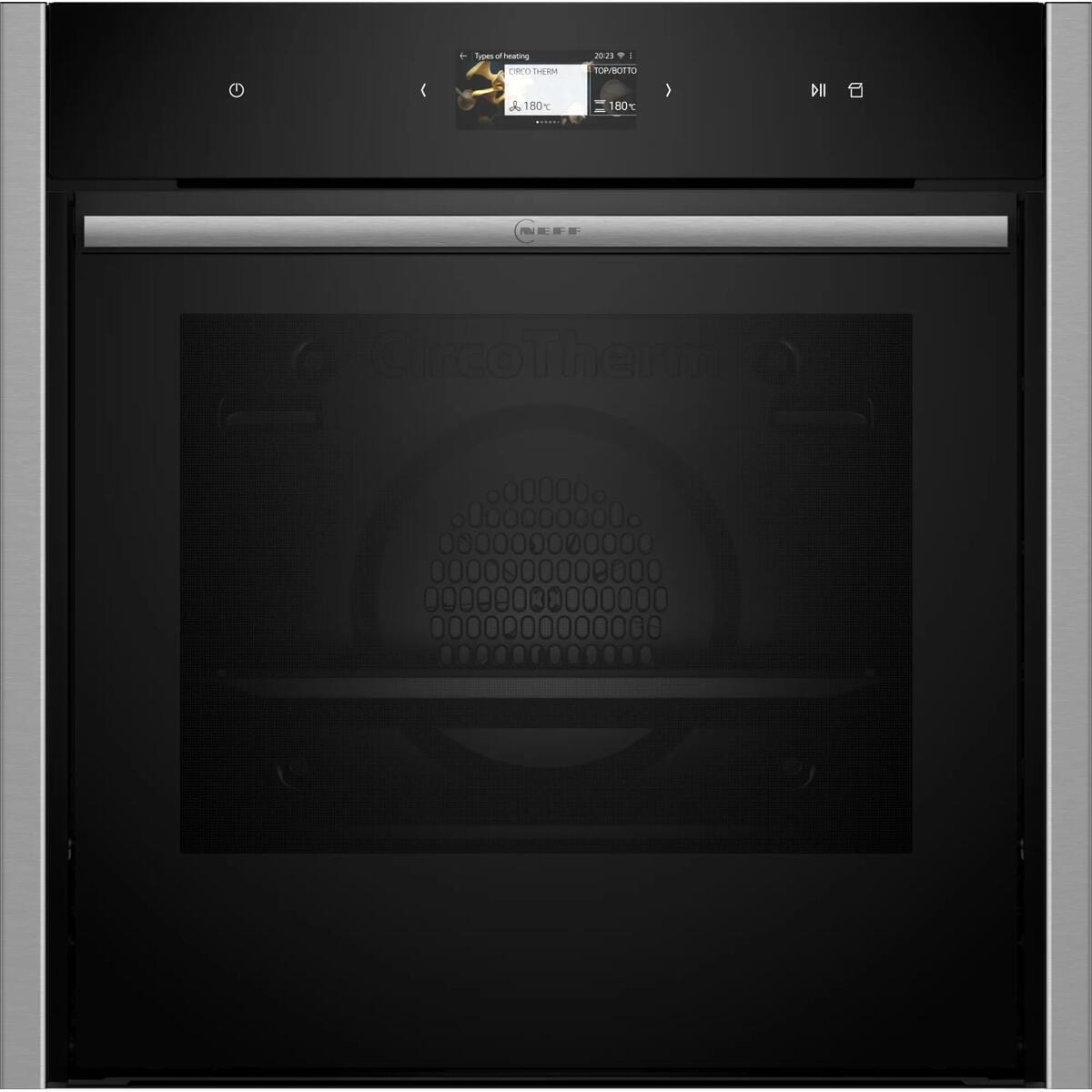 Neff B64VS71N0 N90 A+ Einbau-Dampfbackofen 59,6cm breit 71 Liter Pyrolytisch+Hydrolytisch TFT-Display Grill schwarz edelstahl