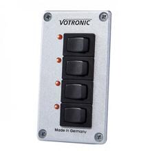 Votronic 4S Schalter-Panel Sicherungspanels Bordelektrik 12/24V Kontroll-LED Camping Reisemobil Caravan Boot