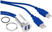 TRU Components 1313910 USB-13 USB-Einbaubuchse 3.0 Elektronikkabel Stecker