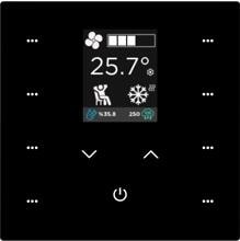Interra iX2 2" Touchpanel KNX Wandmontage 2-4-8 Tasten LCD-Display schwarz