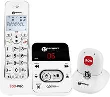Geemarc Amplidect 295 SOS Pro schnurloses DECT-Telefon Seniorentelefon Anrufbeantworter SOS-Taste weiß
