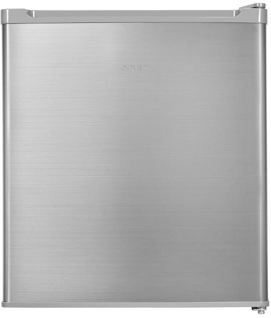 Exquisit KB05-V-040E Mini-Stand-Kühlschrank 44cm breit 40 Liter 1 Ablage Temperatureinstellung Türanschlag wechselbar Edelstahloptik