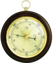 TFA Dostmann 29.4001 Barometer Wetterstation Holz Messing