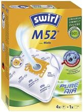 4 Stück Swirl M52 MicroPor Staubsaugerbeutel Staubbeutel Ersatzbeutel für Miele Staubsauger