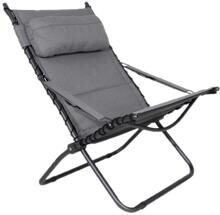 Crespo AP/262-TC Lounger Campingstuhl Klappstuhl Outdoor grau