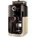 Philips Grind & Brew Kaffeemaschine Filterkaffeemaschine Mahlwerk Tassen 12 Glaskanne Timer champagner