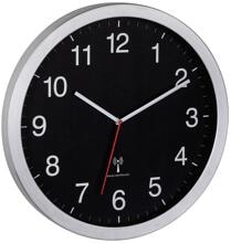 TFA 60.3545.01 Dostmann Funk Wanduhr XL-Format 400x50x400mm silber