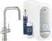 Grohe Blue Home Starter Kit U-Auslauf Küchenarmatur Wasser-Filter 150° Bluetooth schwenkbar supersteel