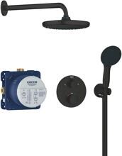 Grohe Precision Thermostat Duschsystem Unterputz Quickfix Vitalio Start 250 mattschwarz