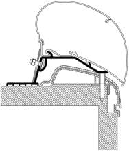 Thule 309819 Markisen-Adapter für Omnistor 9200/6300 Hobby Optima Premium Camping Wohnwagen