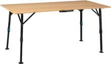 DEFA BLS Bambus Tisch Campingtisch Klapptisch verstellbar 140x72x70cm