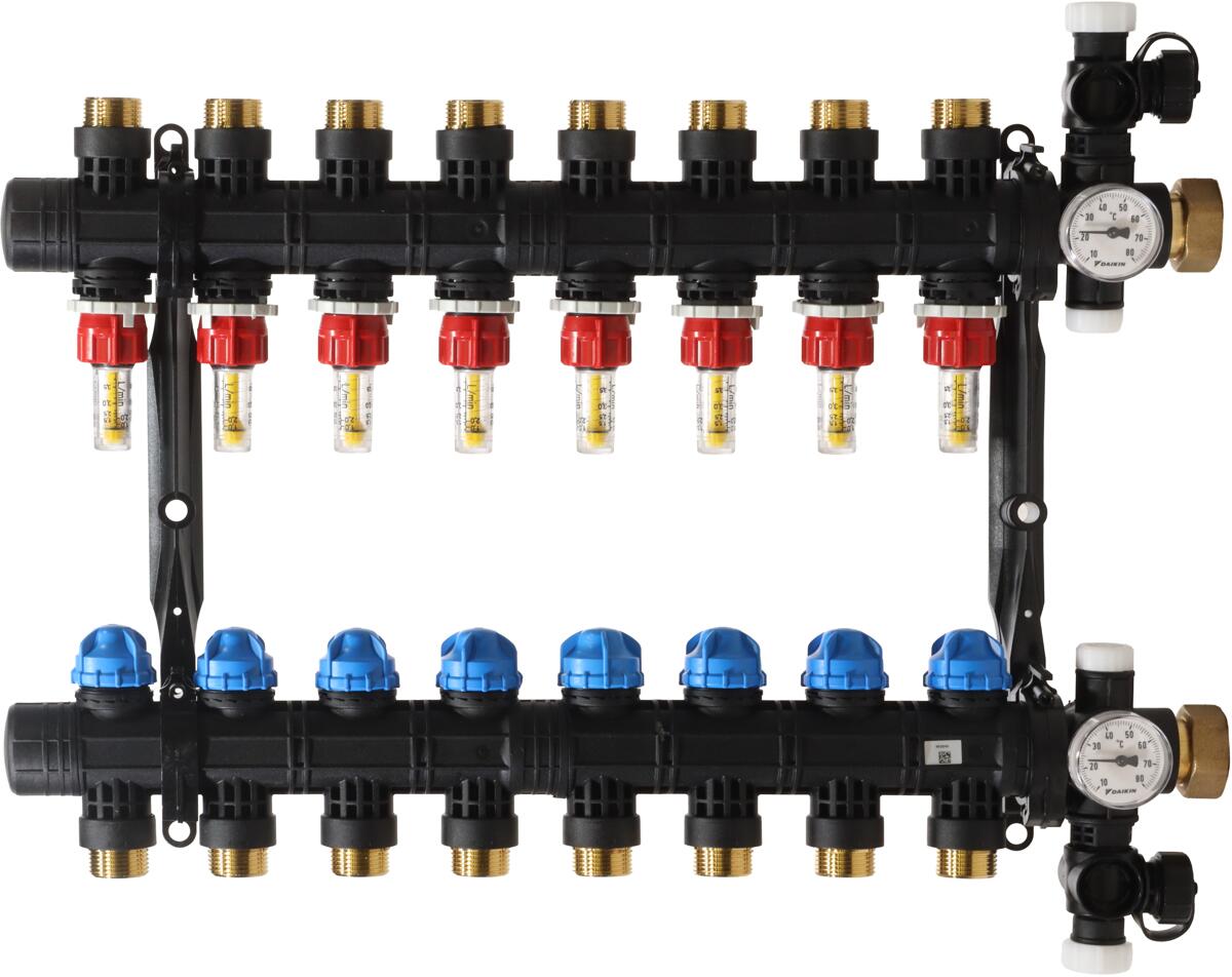 Daikin ECOLLECTRMX8A 8-fach Heizkreisverteiler für Fußbodenheizung HKV RMX8